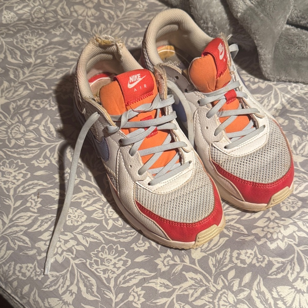 Nike  Sneakers - Red, Orange, and White